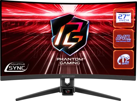 Photo de Ecran incurvé 27" ASRock Phantom Gaming PG27F15RS1A Full HD (Noir) 240Hz