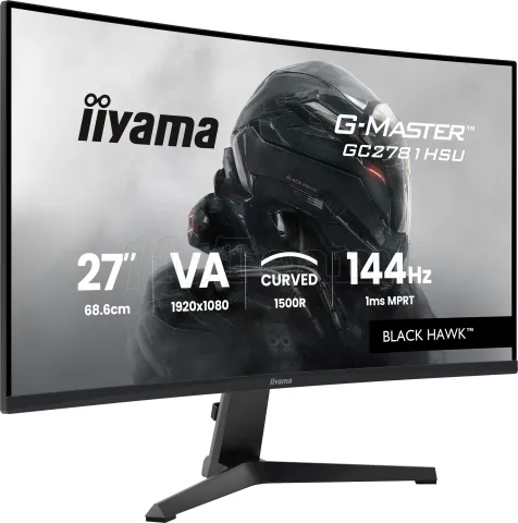 Photo de Ecran incurvé 27" Iiyama G-Master Black Hawk GC2781HSU-B1 Full HD 144Hz (Noir)