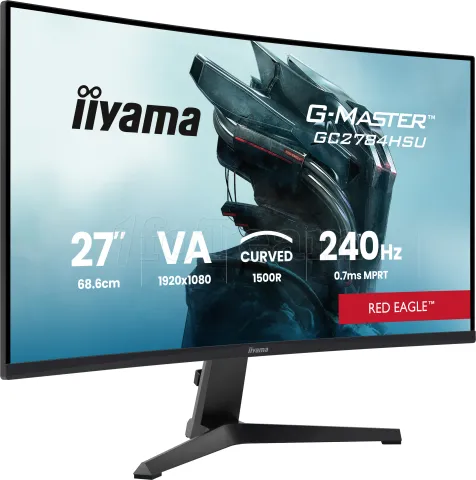 Photo de Ecran incurvé 27" Iiyama G-Master Red Eagle GC2784HSU-B1 Full HD 240Hz (Noir)