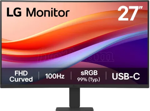 Photo de Ecran incurvé 27" LG 27U421A-B Full HD 100Hz (Noir)