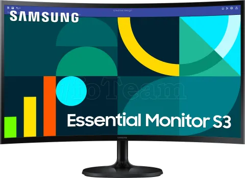 Photo de Ecran incurvé 27" Samsung Essential S3 S36GD Full HD 100Hz (Noir)