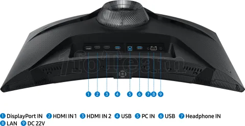 Photo de Ecran incurvé 27" Samsung Odyssey G6 G65B Quad HD 240Hz (Noir)