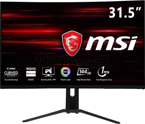 Photo de Ecran incurvé 32" MSI Optix MAG322CQRV Quad HD (Noir) 144Hz