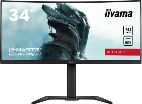 Photo de Ecran incurvé 34" Iiyama G-Master Red Eagle GB3467WQSU-B5 UWQHD (Noir) 165Hz