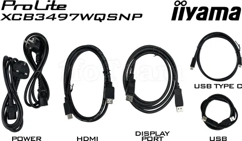 Photo de Ecran incurvé 34" Iiyama ProLite XCB3497WQSNP-B1 UWQHD 120Hz (Noir)