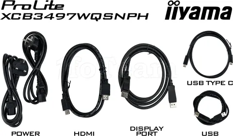 Photo de Ecran incurvé 34" Iiyama ProLite XCB3497WQSNPH-B1 UWQHD 120Hz (Noir)