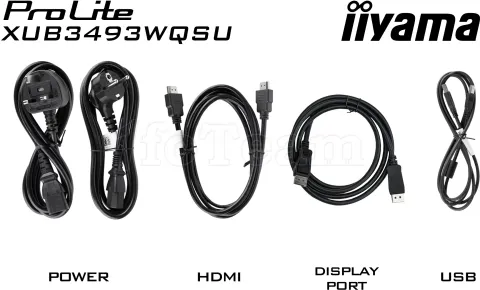 Photo de Ecran incurvé 34" Iiyama ProLite XUB3493WQSU-B6 UWQHD 120Hz (Noir)