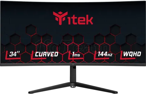 Photo de Ecran incurvé 34" ITek GGC UWQHD (Noir) 144Hz