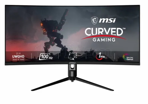 Photo de Ecran incurvé 34" MSI MAG342CQPV UWQHD 100Hz (Noir)