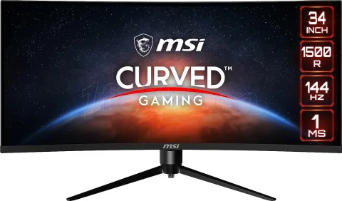 Photo de Ecran incurvé 34" MSI Optix MAG342CQR WQHD 144Hz (Noir)