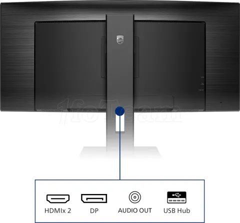 Photo de Ecran incurvé 34" Philips B-Line 345B1C UWQHD 100Hz (Noir)