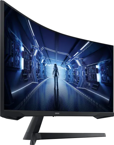 Photo de Ecran incurvé 34" Samsung Odyssey G5 C34G5 UWQHD (Noir) 165Hz