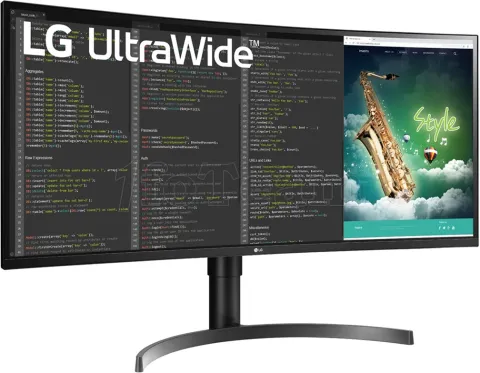 Photo de Ecran incurvé 35" LG UltraWide 35WN75CP-W UWQHD 100Hz (Noir)