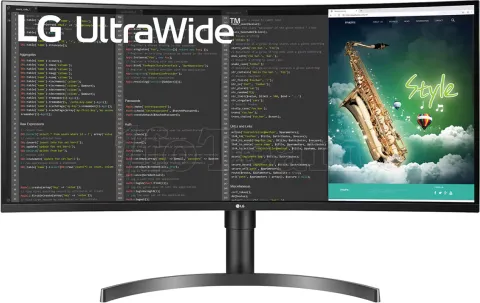 Photo de Ecran incurvé 35" LG UltraWide 35WN75CP-W UWQHD 100Hz (Noir)