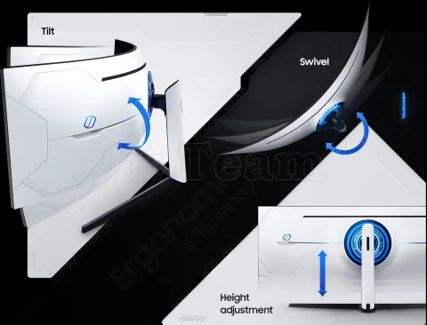 Photo de Ecran incurvé 49" (32:9) Samsung Odyssey G9 C49G95TSSRX 5K DWQHD (Noir) 240Hz