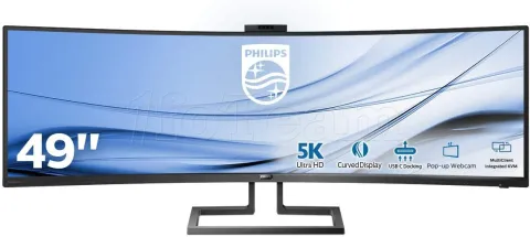 Photo de Ecran incurvé 49" Philips P-Line 499P9H/00 5K Dual QHD (Noir)