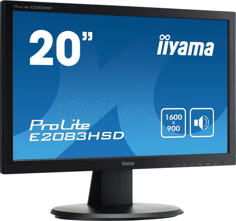 Photo de Ecran LED 20" Iiyama Prolite E2083HSD-B1 HD+