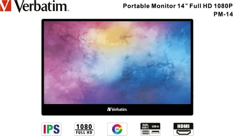 Photo de Ecran portable 14" Verbatim PM-14 Full HD (Noir)