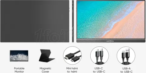 Photo de Ecran portable 15.6" Arzopa S1 Table Full HD (Noir)