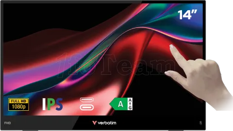 Photo de Ecran portable tactile 14" Verbatim Light Full HD (Noir)