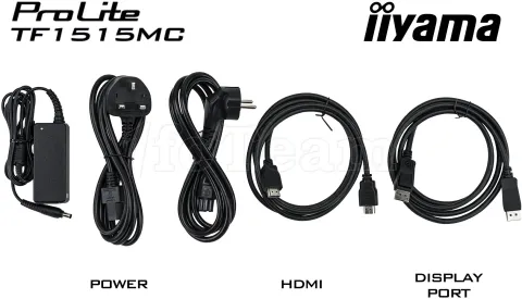 Photo de Ecran portable tactile 15" Iiyama ProLite TF1515MC-B2 (Noir)