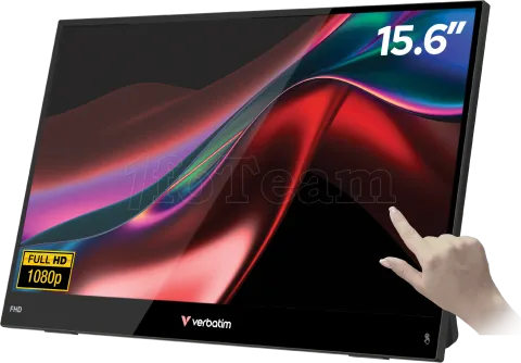 Photo de Ecran portable tactile 15,6" Verbatim Light Full HD (Noir)