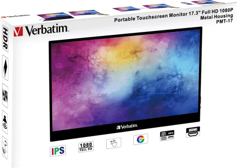 Photo de Ecran portable tactile 17,3" Verbatim PMT-17 Full HD (Noir)