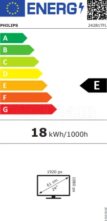 Photo de Ecran tactile 24" Philips B-line 242B1TFL Full HD (Noir)