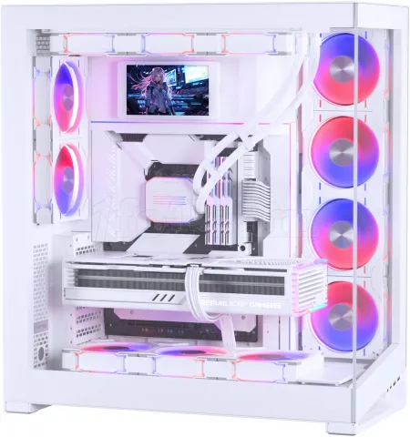 Photo de Ecran universel 5,5" Phanteks Hi-Res pour boitier (Blanc)