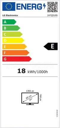 Photo de Ecran/TV 24" LG 24TQ510S HD Ready Smart TV (Blanc)