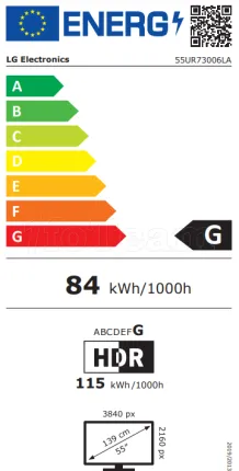Photo de Ecran/TV 55" LG 55UR7300 4K Ultra HD (Noir)