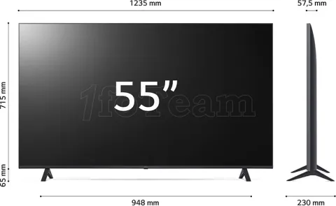Photo de Ecran/TV 55" LG 55UR78003 4K Ultra HD (Noir)