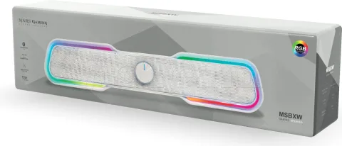 Photo de Enceinte barre de son Mars Gaming MSBX RGB (Blanc)