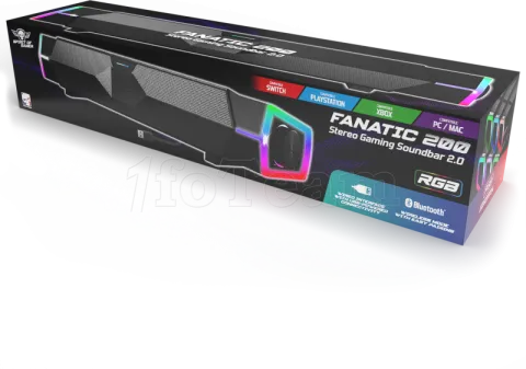 Photo de Enceinte barre de son Spirit of Gamer Fanatic 200 RGB (Noir)