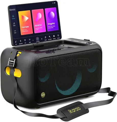 Photo de Enceinte Karaoké nomade Ikarao Break X1 écran tactile 13.3" (Noir)