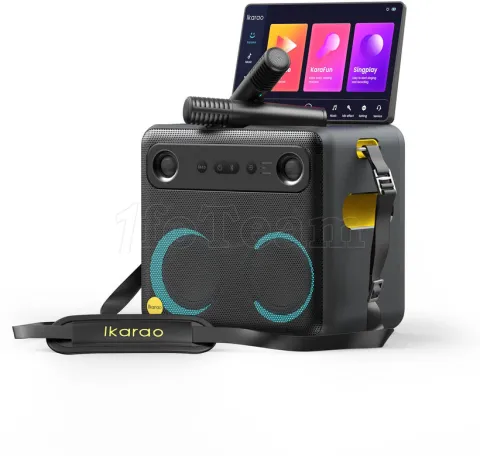 Photo de Enceinte Karaoké nomade Ikarao Break X2 écran tactile 10.1" (Noir)