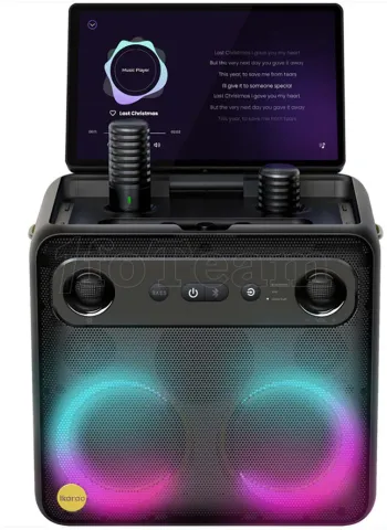 Photo de Enceinte Karaoké nomade Ikarao Break X2 écran tactile 10.1" (Noir)