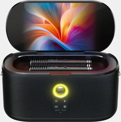 Photo de Enceinte Karaoké nomade Ikarao Shell S1 écran tactile 10.1" (Noir)