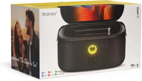 Photo de Enceinte Karaoké nomade Ikarao Shell S1 écran tactile 10.1" (Noir)