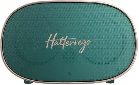 Photo de Enceinte nomade Bluetooth Halterrego Retro (Vert)