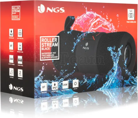 Photo de Enceinte nomade Bluetooth NGS Roller Stream (Noir)