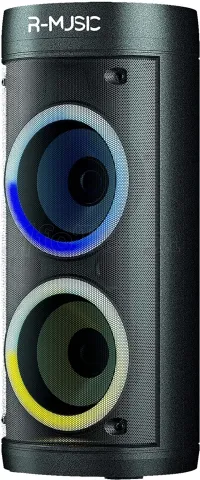 Photo de Enceinte nomade Bluetooth R-Music Booster Party LED (Noir)