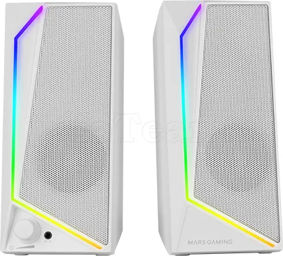 Photo de Enceintes Mars Gaming MS-72 RGB (Blanc)