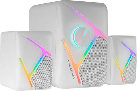 Photo de Enceintes Mars Gaming MS-H21 RGB (Blanc)
