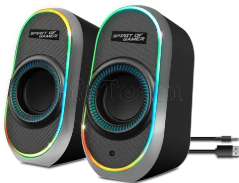 Photo de Enceintes Spirit of Gamer Fanatic 500 RGB (Noir)
