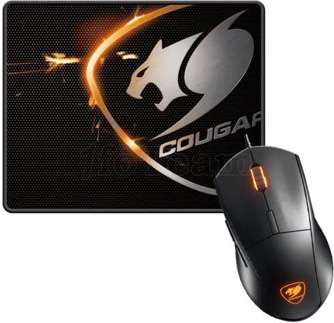 Photo de Ensemble Tapis - Souris filaire Gamer Cougar Minos XC RGB (Noir)