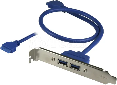 Photo de Equerre 2 ports USB 3.0 avec connexion sur carte mère