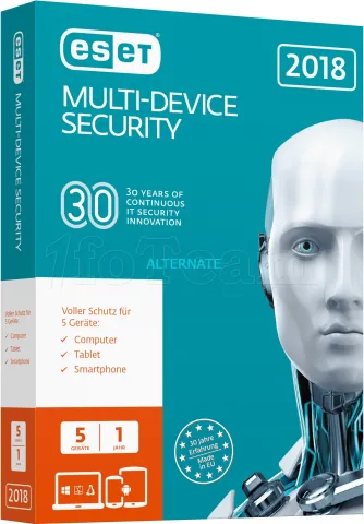 Photo de Eset Multi-Device Security 2018 - 1 an - 5 appareils (Boite)