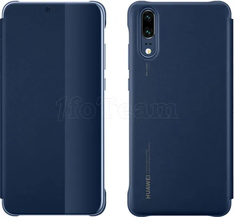 Photo de Étui de protection à rabat Huawei P20 (Bleu)