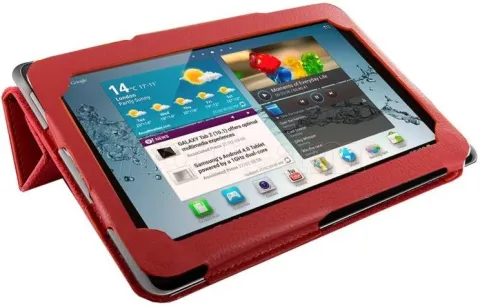 Photo de Étui de protection (Housse) 4World pour Samsung Galaxy Tab 2 - 7" (Rouge)